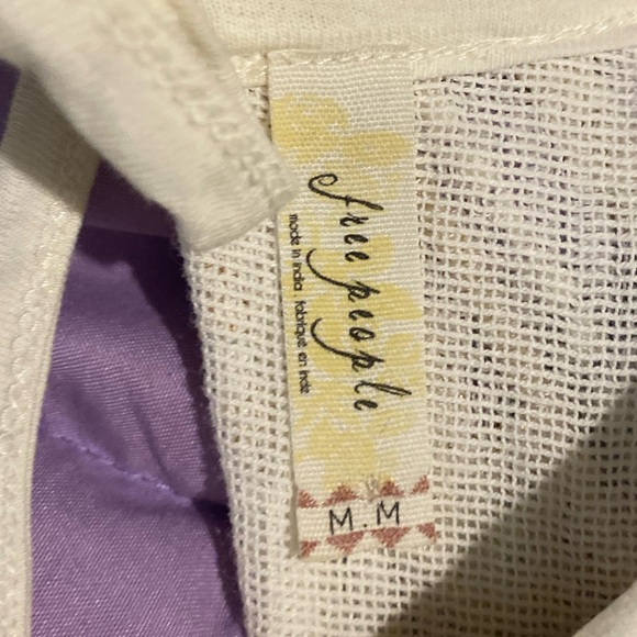 Free People Embroidered Tie Cutout Back Tank - Picture 6 of 7